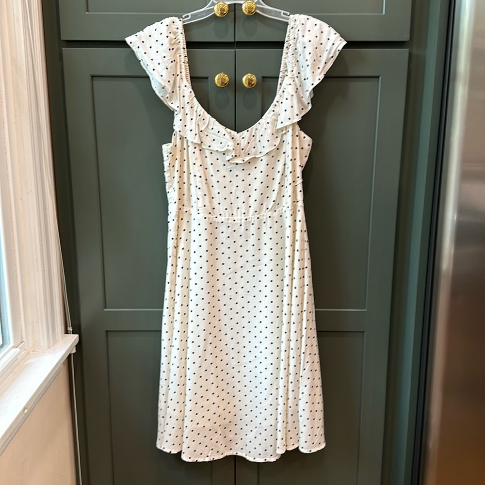 Fit & Flare Polka Dot Dress